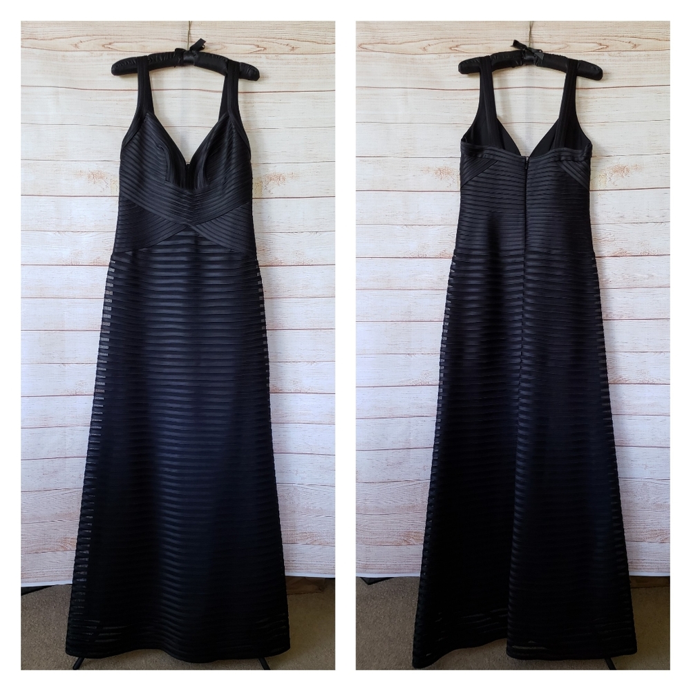 BCBGMAXAZRIA Satin/Mesh Sweetheart Neckline Evening Cocktail Gown/Prom/Wedding